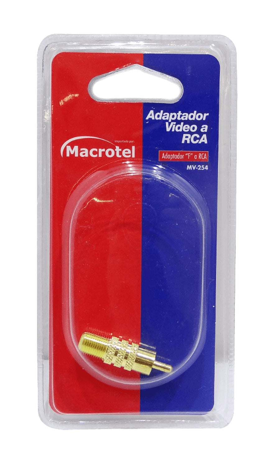 FHCM Adaptador de acople F-Hembra a RCA-Macho dorado