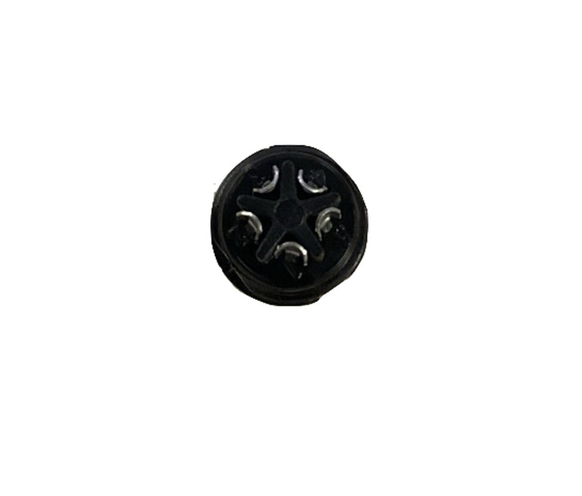 GX12HV-5 Conector Hembra Volante de Aviación Tipo GX12 de 5 Pines para Soldar