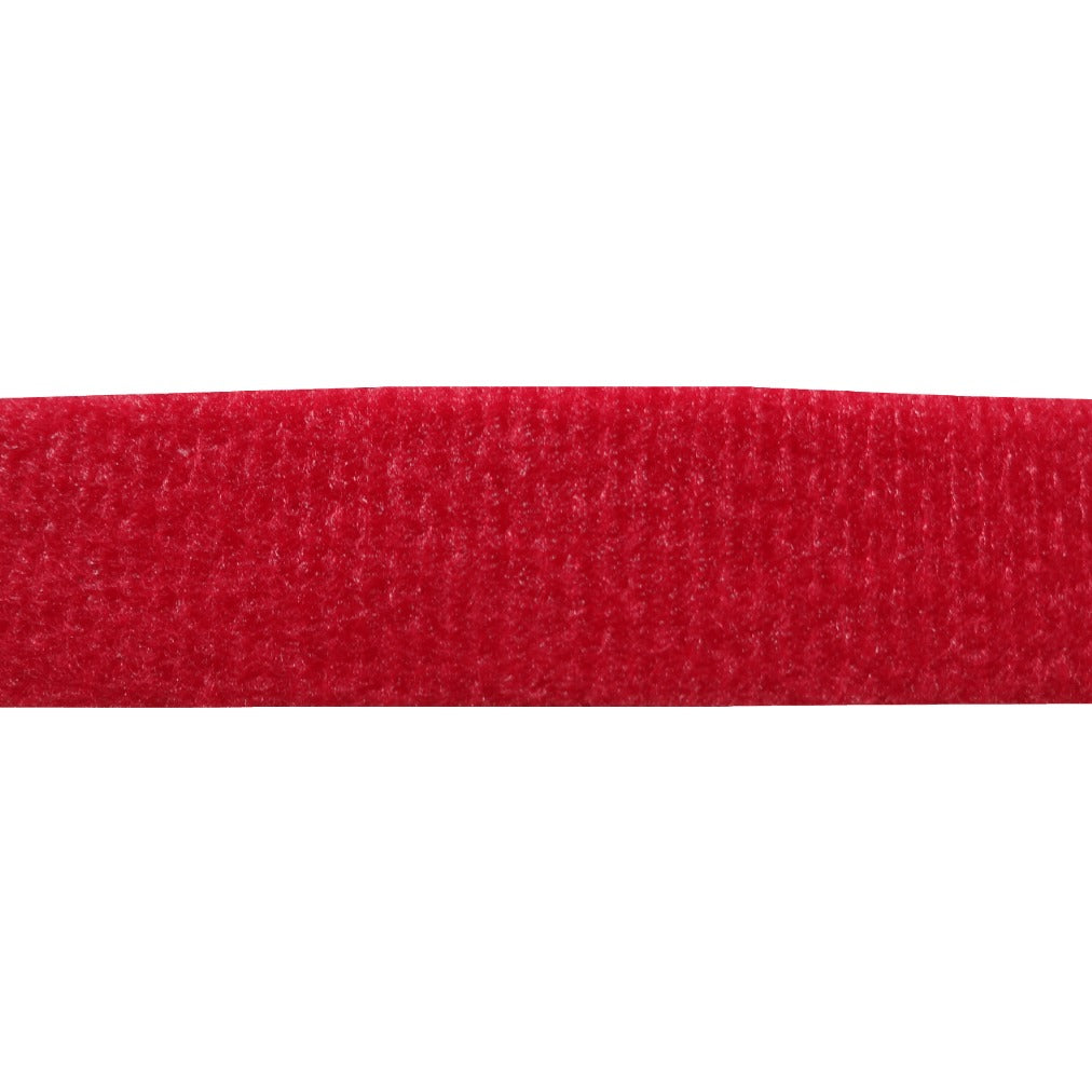 CV-LK25R Cinta de sujeción Velcro clásica de doble cara, color rojo, longitud de 25 metros y ancho de 20 milímetros