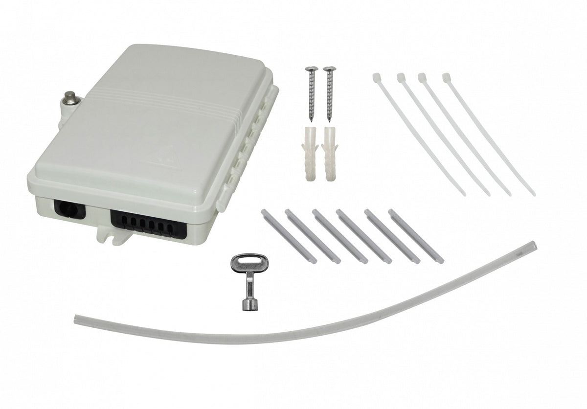 BOX-1-6C 6-Manguito 6-CL-Rectangular IP65 Caja Blanco-Invierno Fibra NAP