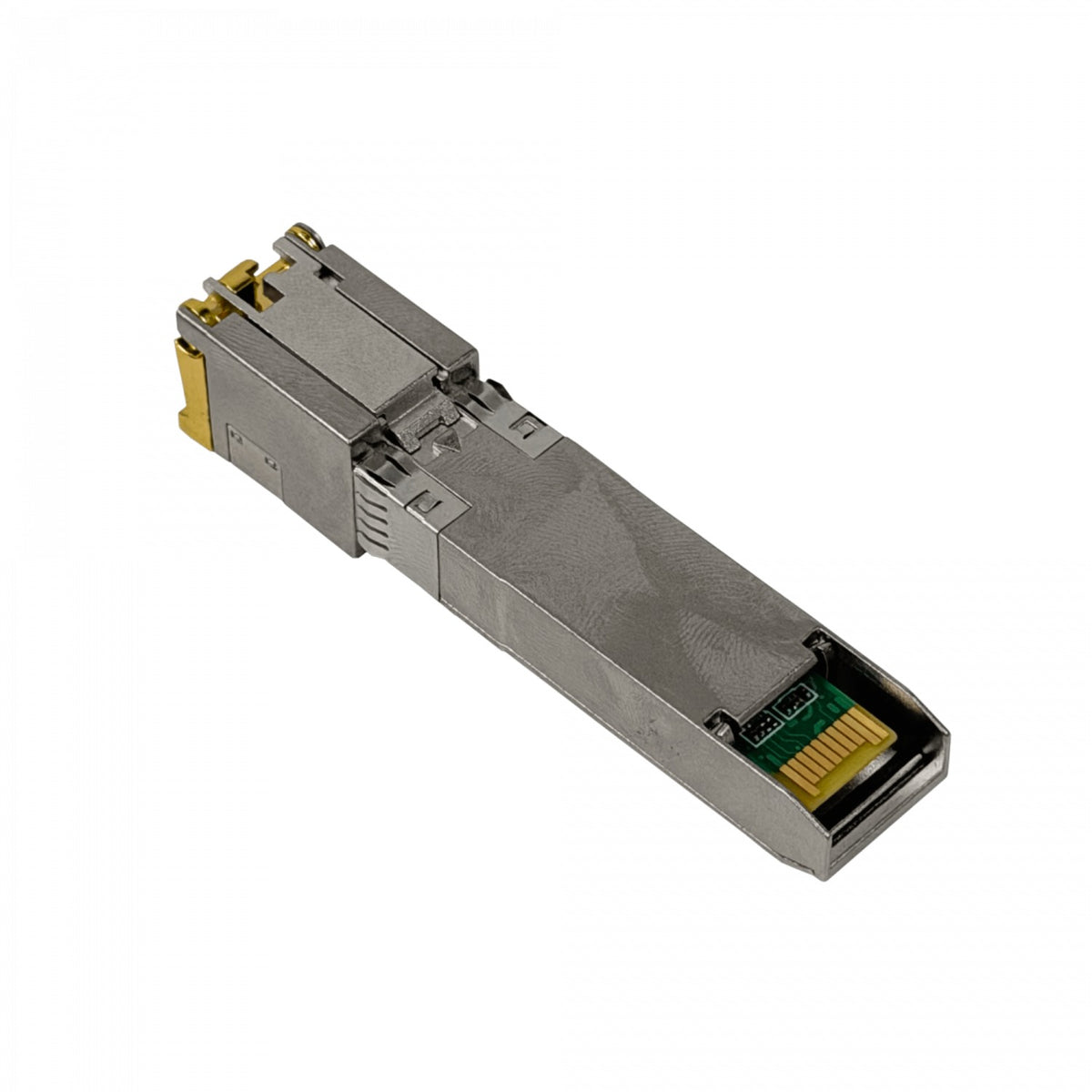 RJ45-10G. UI Módulo SFP+ de cobre Cat6a para enlaces de hasta 100 metros, compatible con velocidades de 1000/2500/5000/10000 Mbps (1/2.5/10 Gbps), conector RJ45, UACC-CM-RJ45-MG UBIQUITI