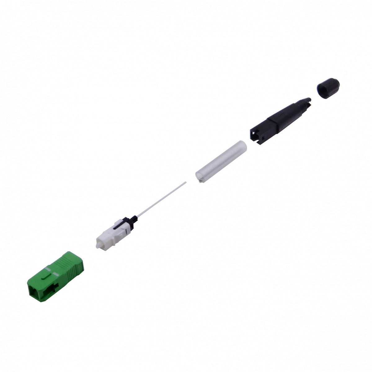 CFAS-SPLICE Paquete de 5 Conectores SC/APC SM Splice-On Monomodo para Fibra por Fusión