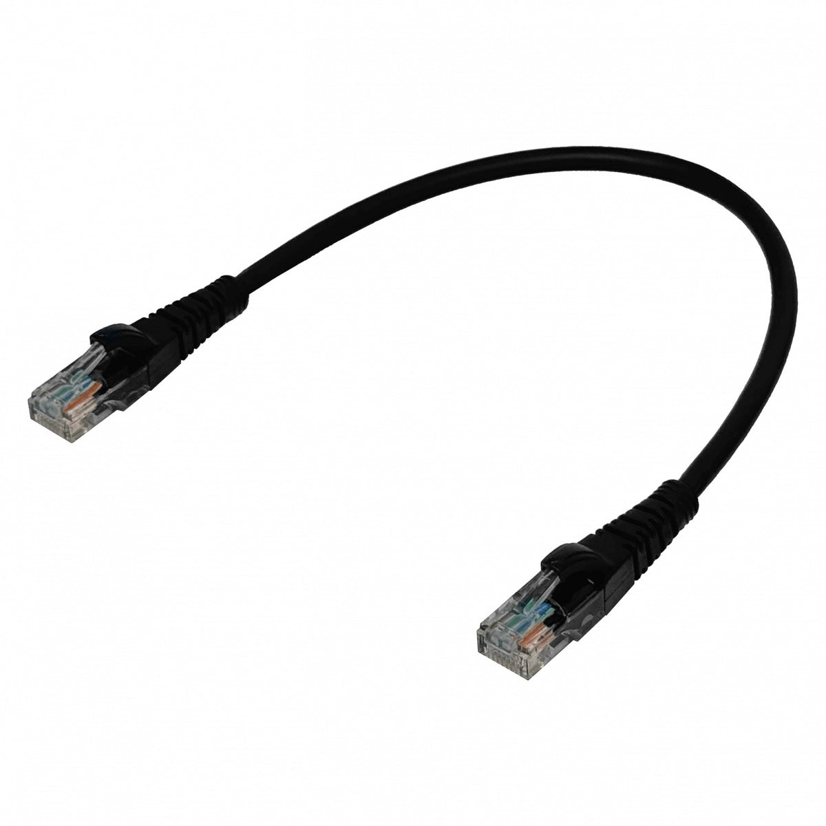 CPN-03-4 LINKMADE 4 Unidades 30CM CAT5E NEGRO LSZH Cable de Conexión Moldeado Multifilar
