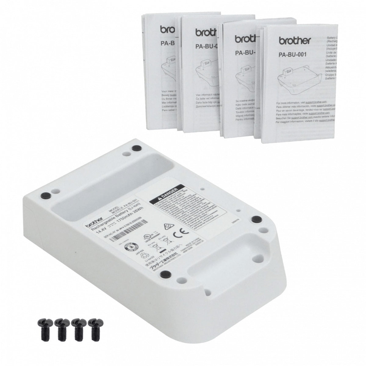 PABU001 BROTHER 14,4V 1750mAh 26Wh Bateria Litio p/QL-810W QL-820NWB Li-ion22