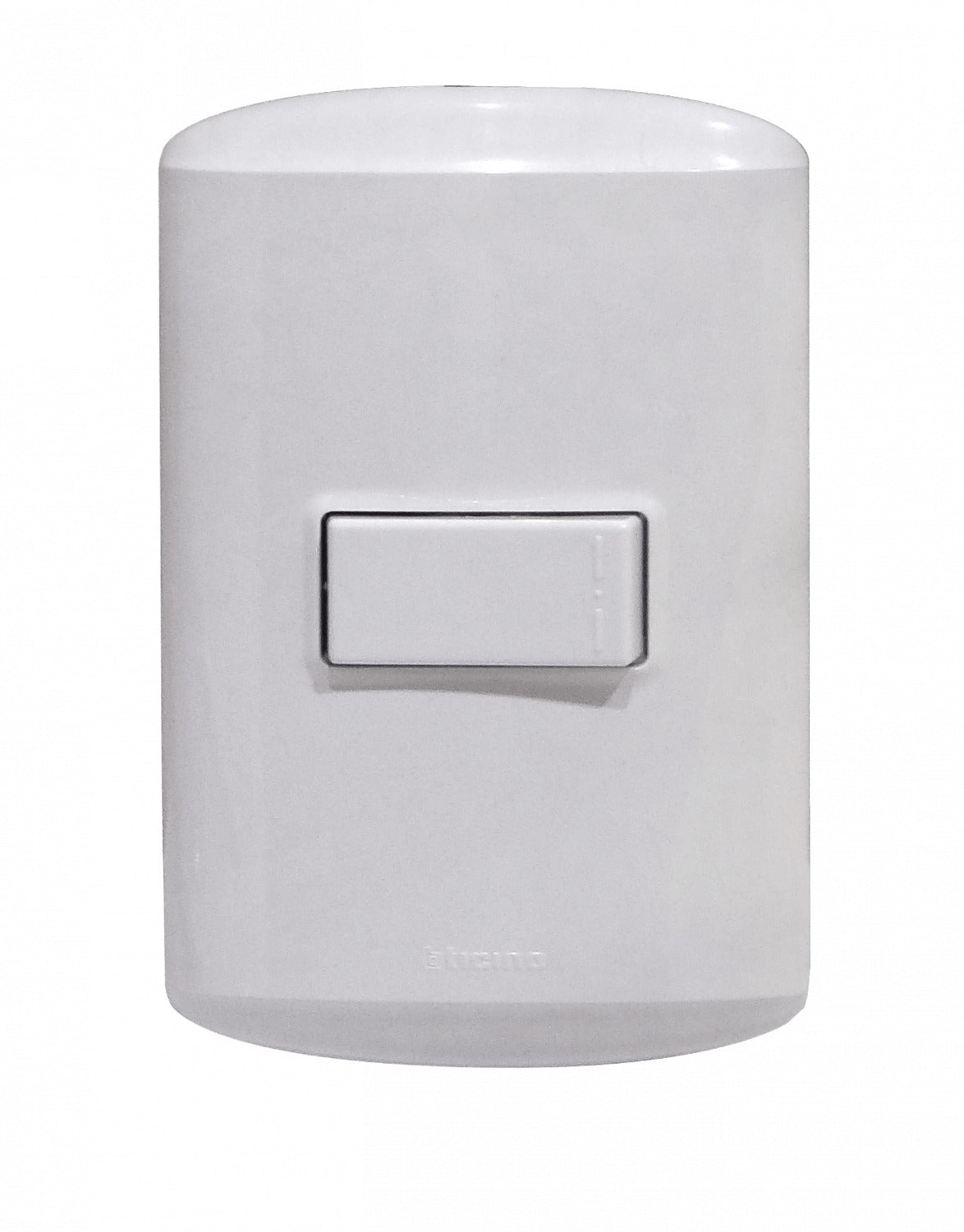 1100BN BTICINO MODUS Interruptor Unipolar 10A Armado con Base y Tapa Blanca 912