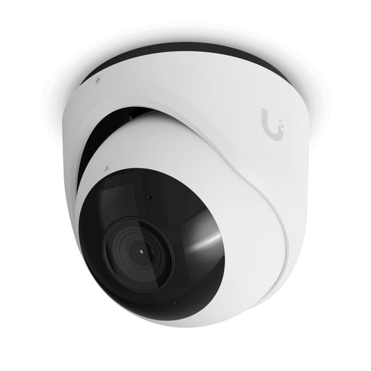 UVC-G6-TURRET-W UI Cúpula Blanca 8MP IA IR30m 1-100 110º IP66 IK04 Micrófono requiere-PoE UBIQUITI