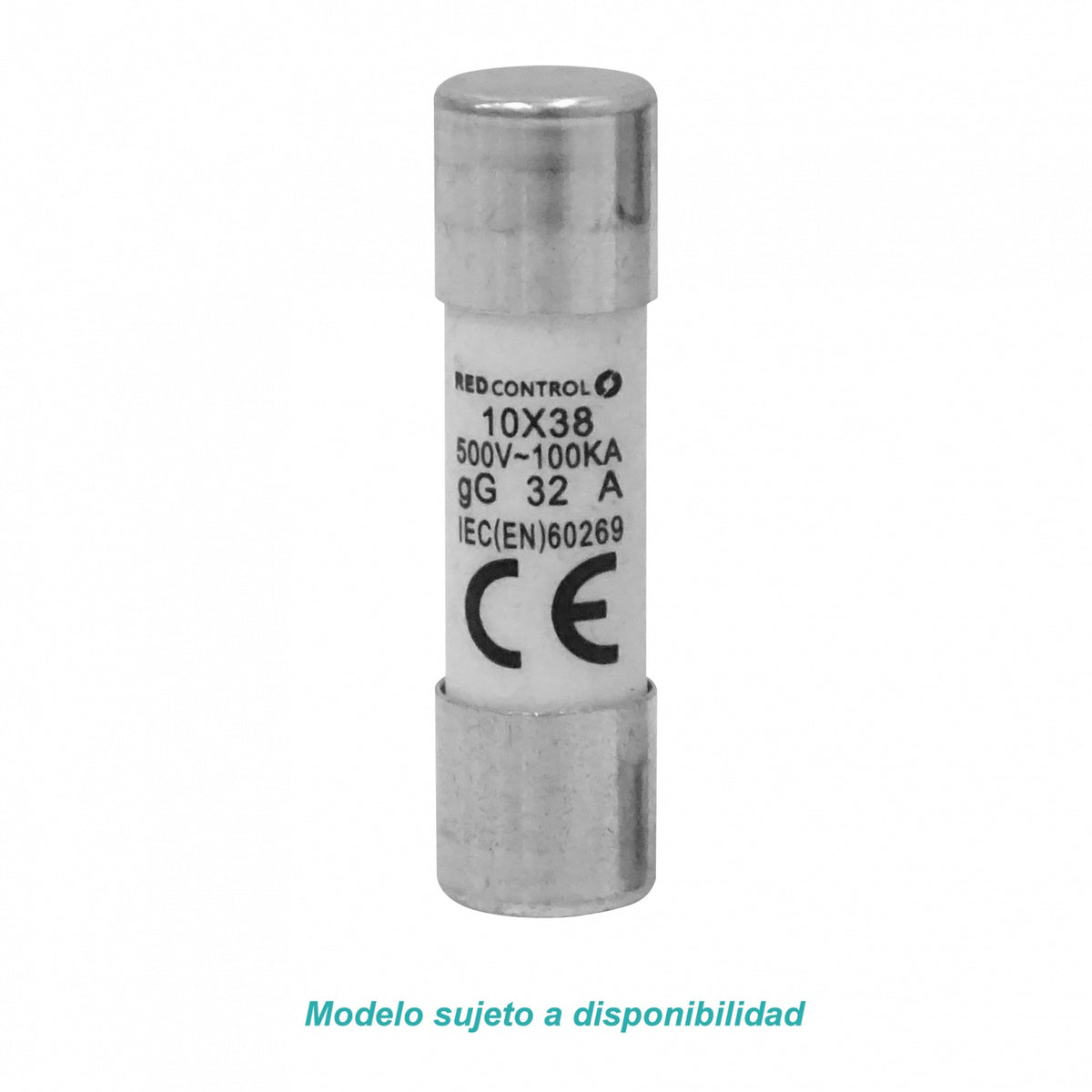FUSE-32C 32A 10x38mm 500V 100KA Cartucho Fusible Tubular 36mm-Longitud 9,5mm-Ancho