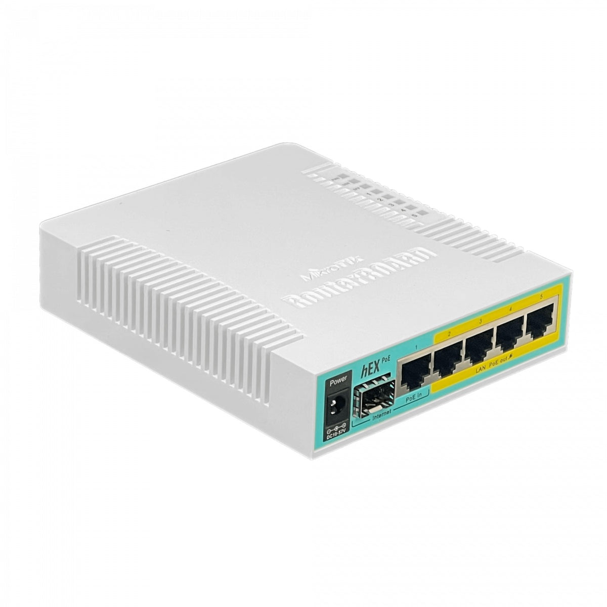 HEX-POE MIKROTIK req-cable L4 5-1000(4-PoE) 1-SFP USB 10-57V inc/24V RB960PGS