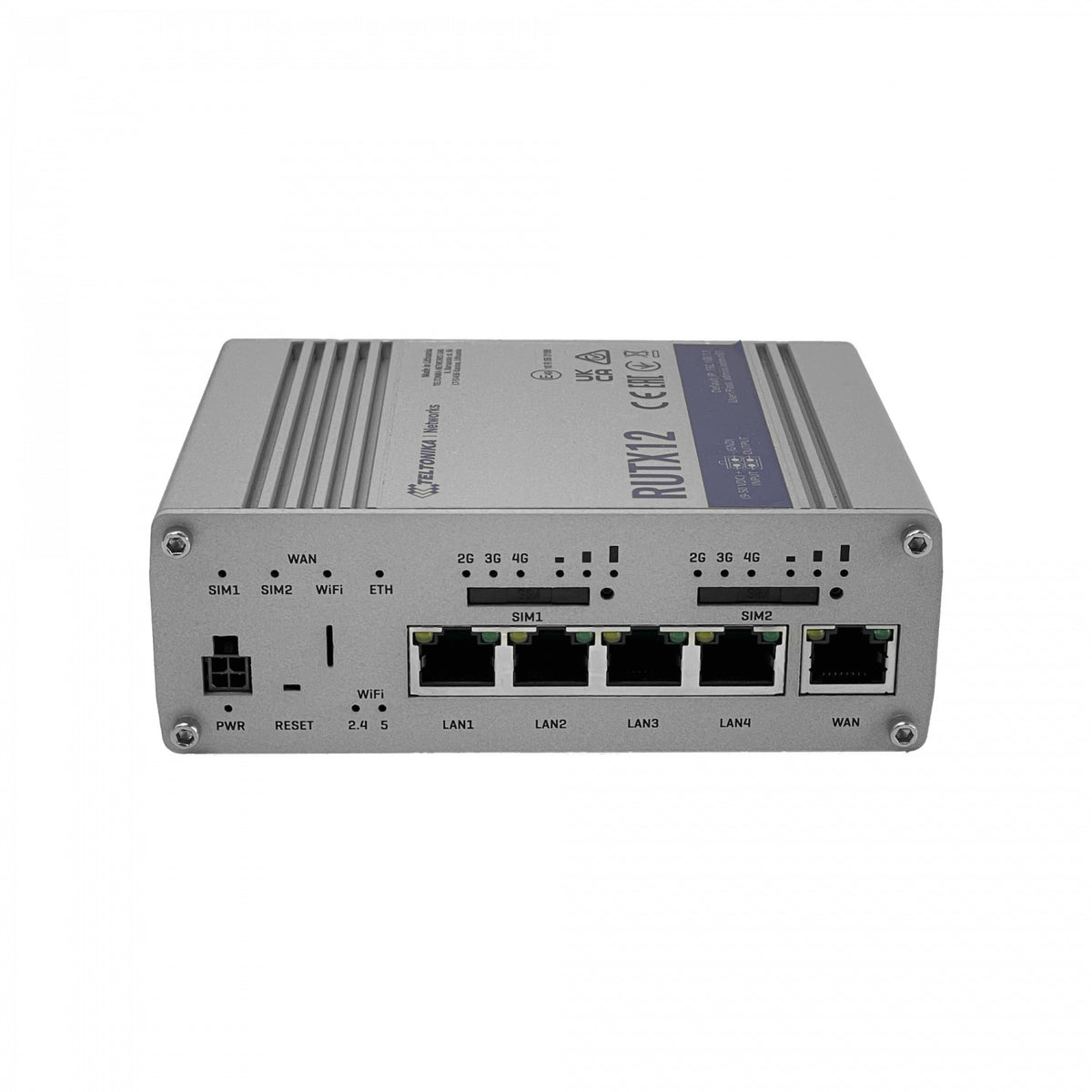 RUTX12-LIQ USADO TELTONIKA 2x4G/LTE300mbps 2-Sim 5-Conectores-SMA Router WiFi-ac 5-Puertos 1000