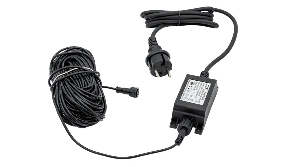Adaptador de Poder 12 V DC 1 A IP68 con Cable de 20 m para Estación Meteorológica Ecowitt WS90