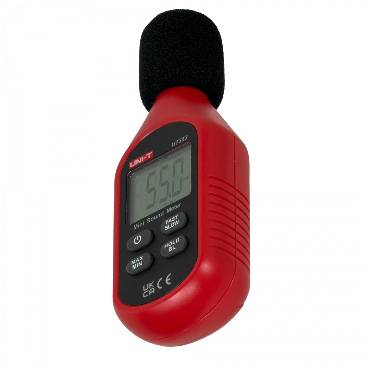 UT-353 UNI-T Sonómetro digital 30-130dB precisión ±1,5dB pantalla LCD incluye 3 pilas AAA UT353