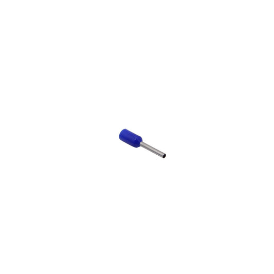 E0508-A Terminal Aislado Preaislado Crimpable Azul 0,5mm2 8/14mm 100-unidades AWG22