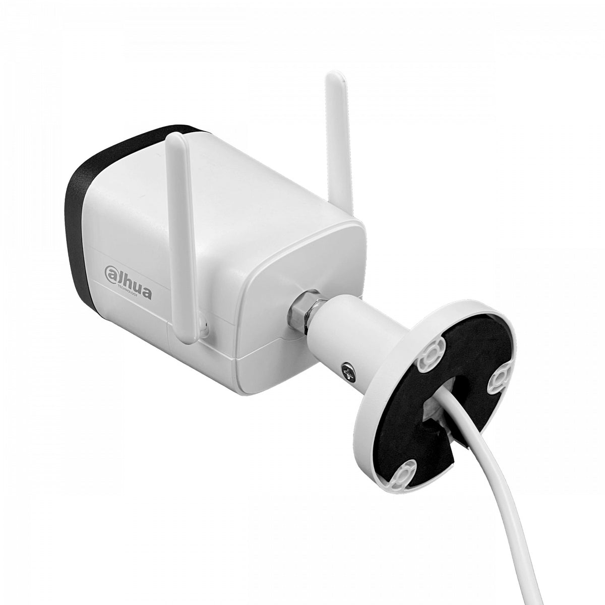 HFW1430. Cámara DAHUA tipo Bala 4 Megapíxeles 2,8mm Inalámbrica 2,4GHz Ranura MicroSD Protección IP67 Alcance 1-100 30 metros Incluye fuente 12Vcc