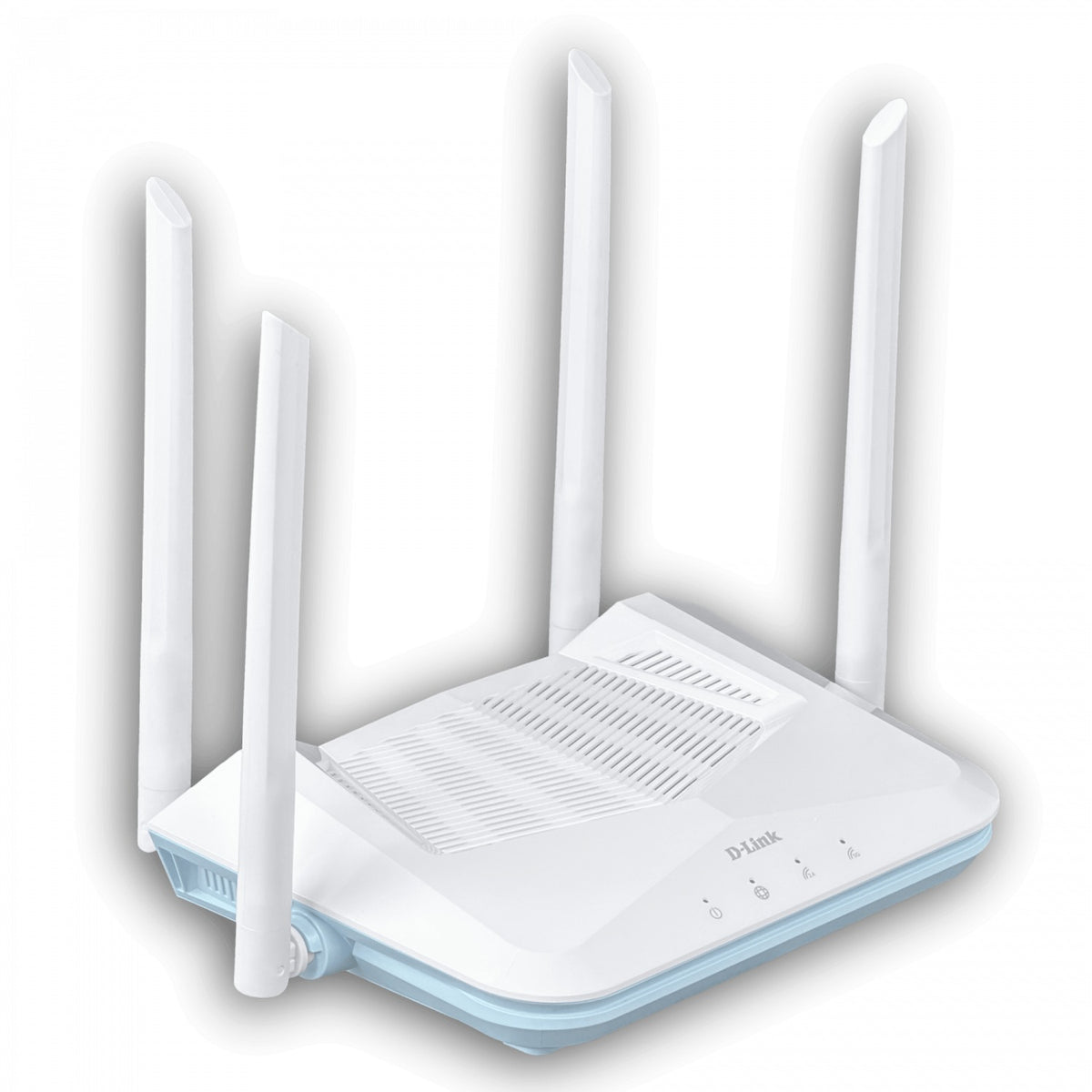 R15 D-LINK Enrutador WiFi 6 AX1500 Doble Banda (5GHz a 1200Mbps + 2,4GHz a 300Mbps) con 4 puertos Gigabit (1 WAN) y Antenas Fijas