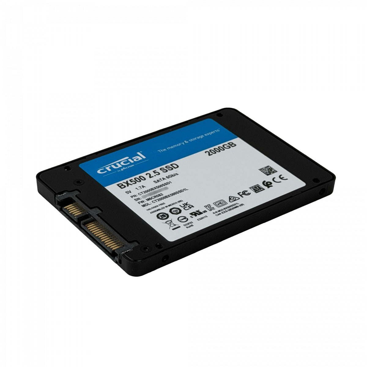 SSD2C CRUCIAL 2TB Sata3 2.5 7mm 540mb/s 6Gb/s SSD Disco Duro Solido