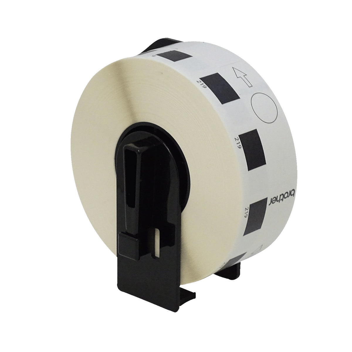 DK1219 Brother 12mm-Diámetro 1200-Rótulos Adhesivos Papel Blanco para-QL