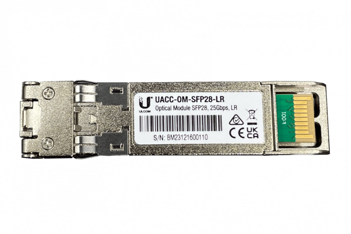 UFS25. UI MonoModo SFP28-25Gbps 2-LC 10km 1310nm UACC-OM-SFP28-LR UACC-OM-SFP28-LR UBIQUITI