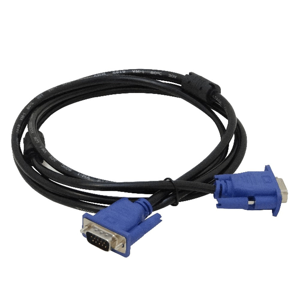 VGA-2MM 1,8 metros HDB15 Macho-Macho DB15-M VGA-M Cable de Video Negro Apantallado 180cm