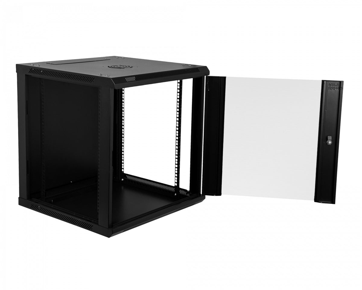 RK12-6LD LINKMADE Desmontable 12 Unidades 60cm de Profundidad Armario Rack de Pared en Negro