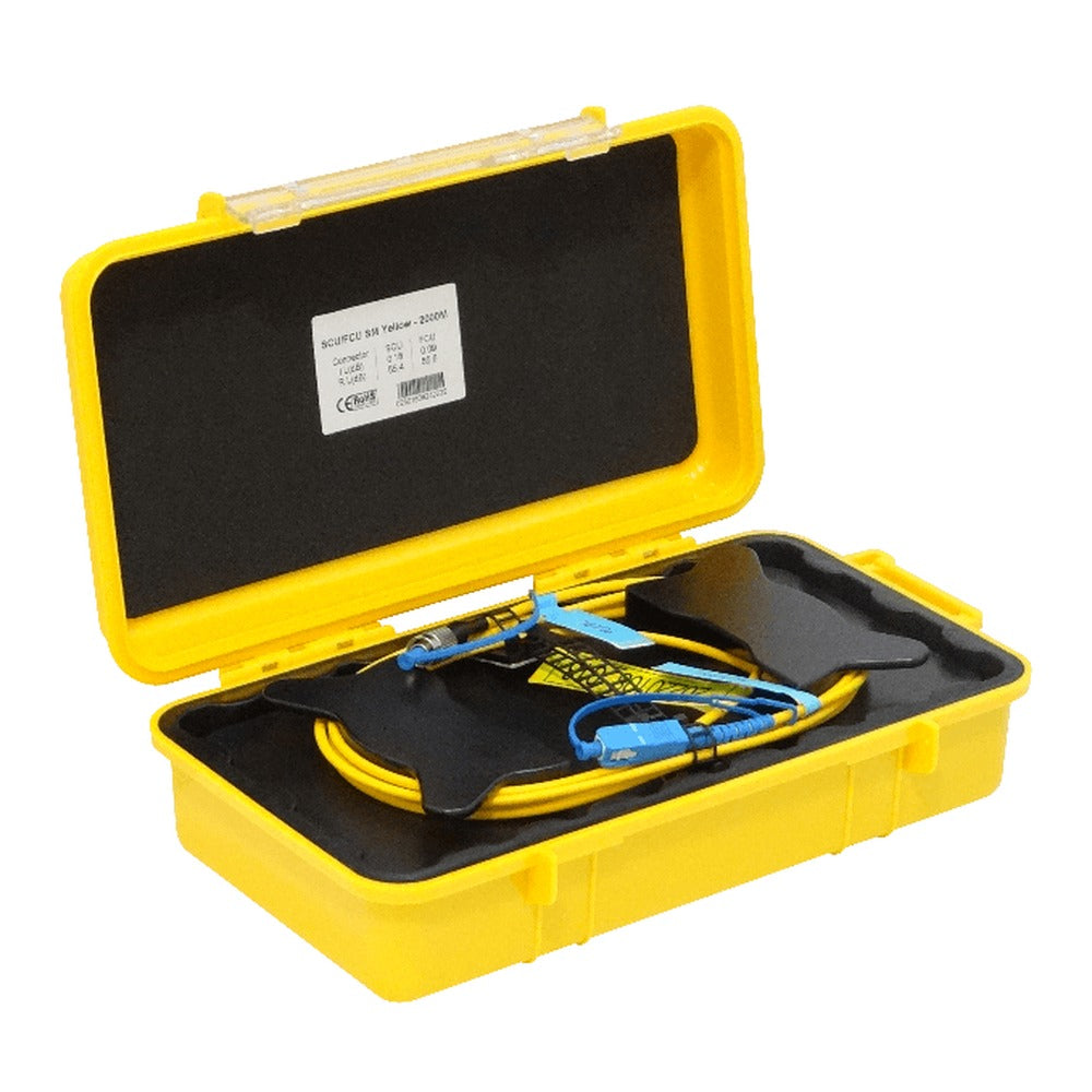 BOB-2CF 2km 9/125 SC/UPC-FC/UPC G652 Monomodo SM SX 2000m Carrete de Lanzamiento