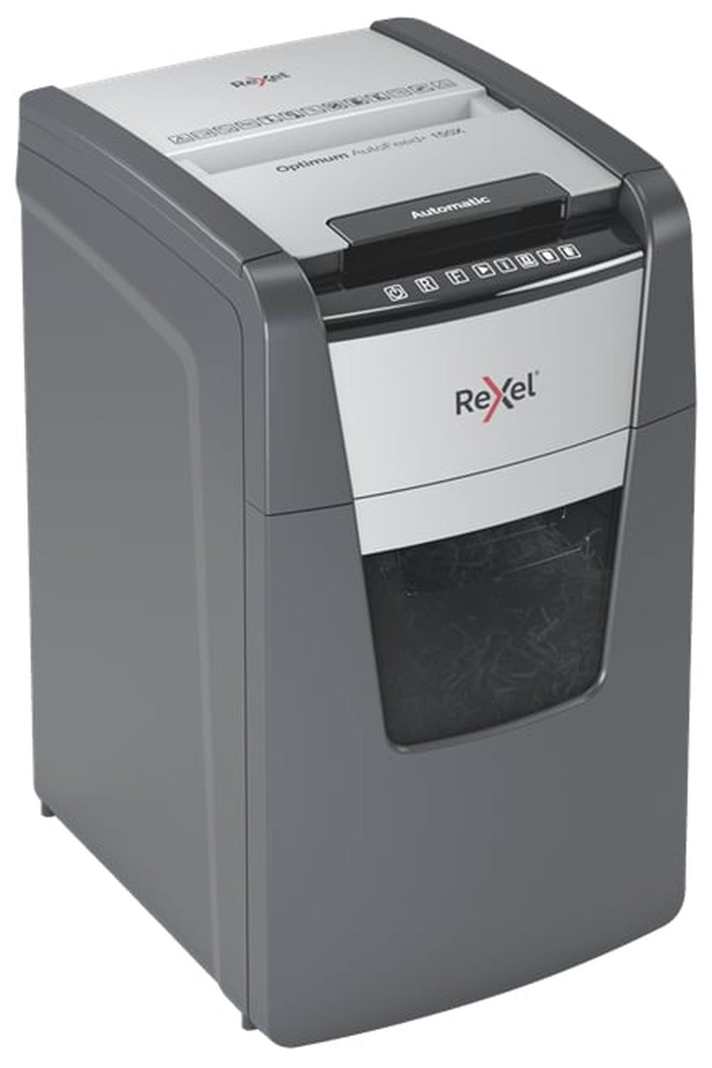Rexel Optimum AutoFeed+ 150X A triturador de papel Corte cruzado 55 dB 22 cm Negro, Gris