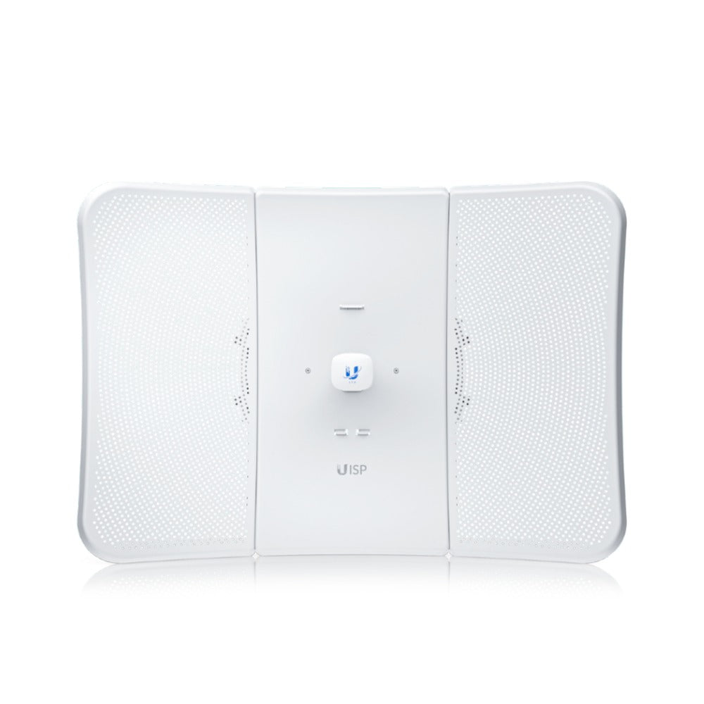 LTU-XR. UI antena de 29 dBi banda 5,15-5,95 GHz Bluetooth 2,4 GHz alcance 35 km 1-1000 incluye alimentación 24 V potencia 25 dBm ancho de banda 10-50 MHz LTU-XR-EU UBIQUITI