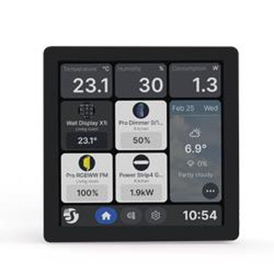 Panel de Control Inteligente Shelly Wall Display X1i Pantalla Táctil 4" Android Wi-Fi 6 y Bluetooth - Plata