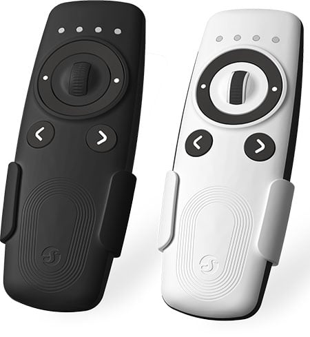 Control Remoto Inteligente Shelly BLU Remote Control ZB de 4 Canales con Rueda de Desplazamiento Bluetooth y Zigbee - Negro