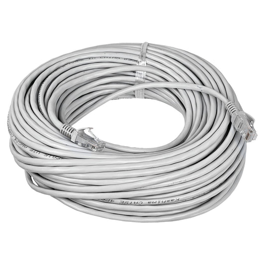 CPG-30 30metros Gris Cable de Parcheo 1-pieza CAT5E UTP CCA-Aleación RJ45 Moldeado