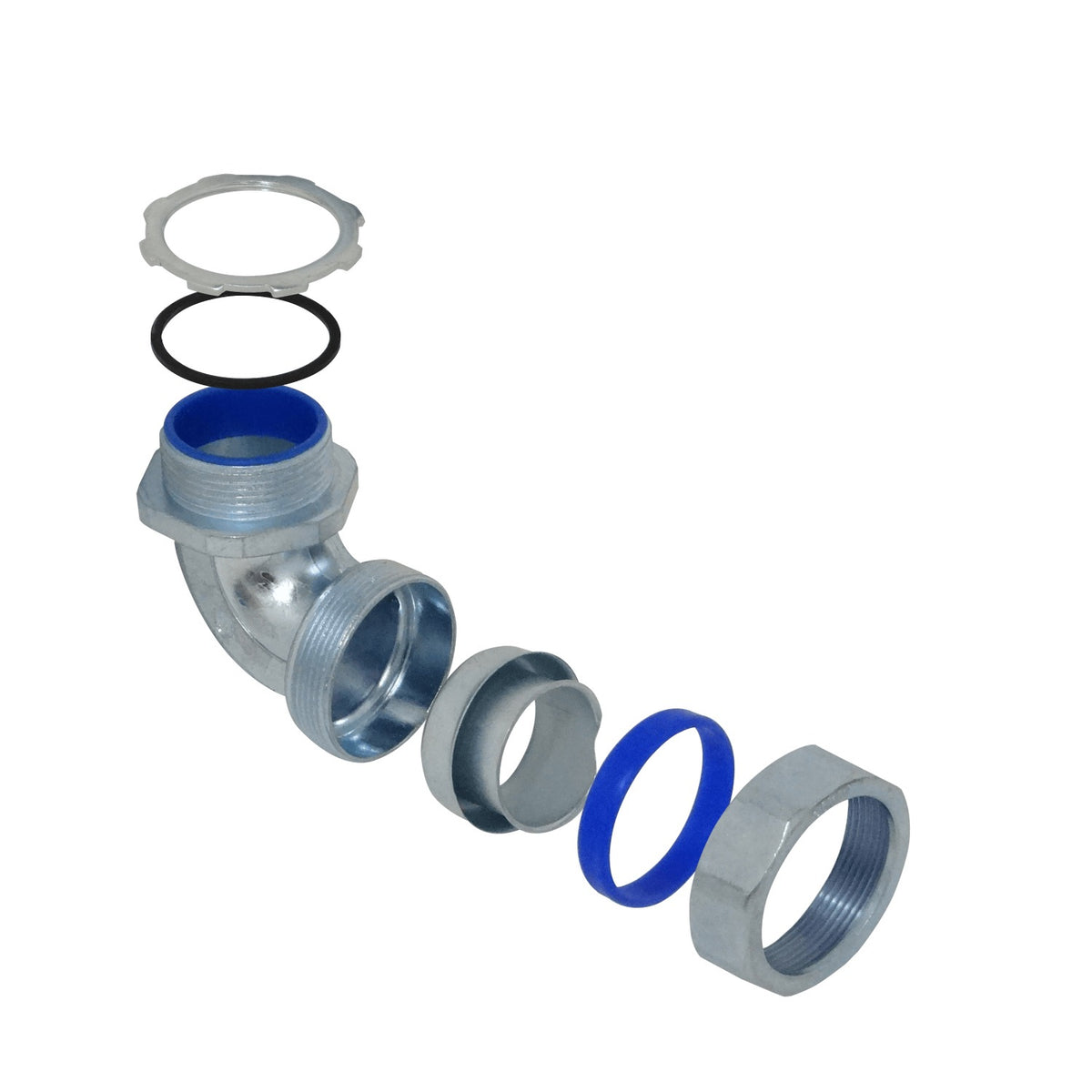 M50-SAC Codo Metalico 50mm Prensacable Estanco para Flexible Aislacion IP65