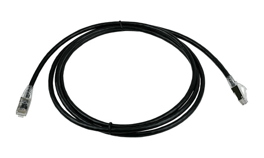 CPX6-02 LINKMADE Prolongador de red Cat6 SF/UTP de 2 metros, color negro, cable multifilar para uso exterior