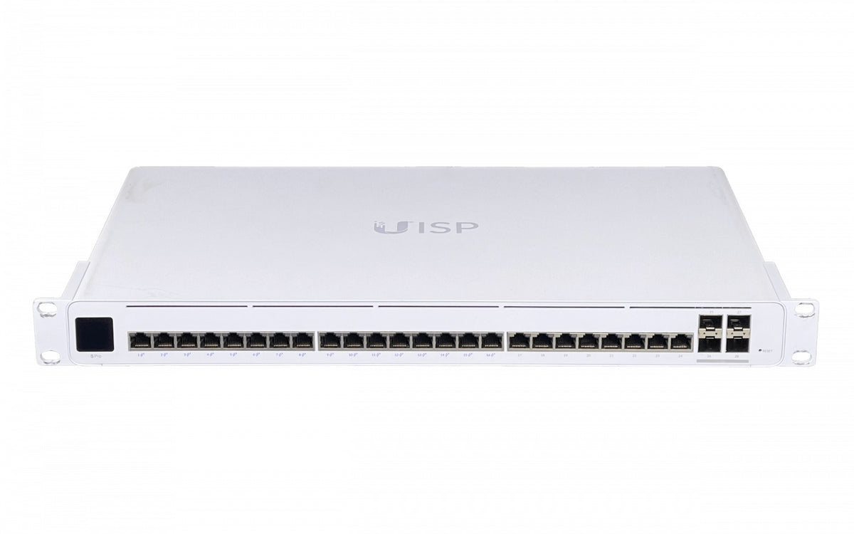 UISP-S-PRO-LIQ. USADO UBIQUITI Switch 24-1000(16PoE-Pasivo 4-SFP+10G 27V/220W-tot 100-