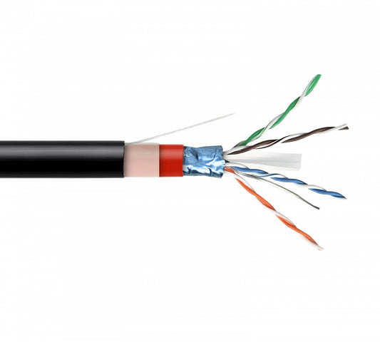 CBX6F-FN FURUKAWA Oscuro Cable F/UTP Categoría 6 Uso interior-exterior Calibre 23AWG Conductor sólido Venta por unidad métrica