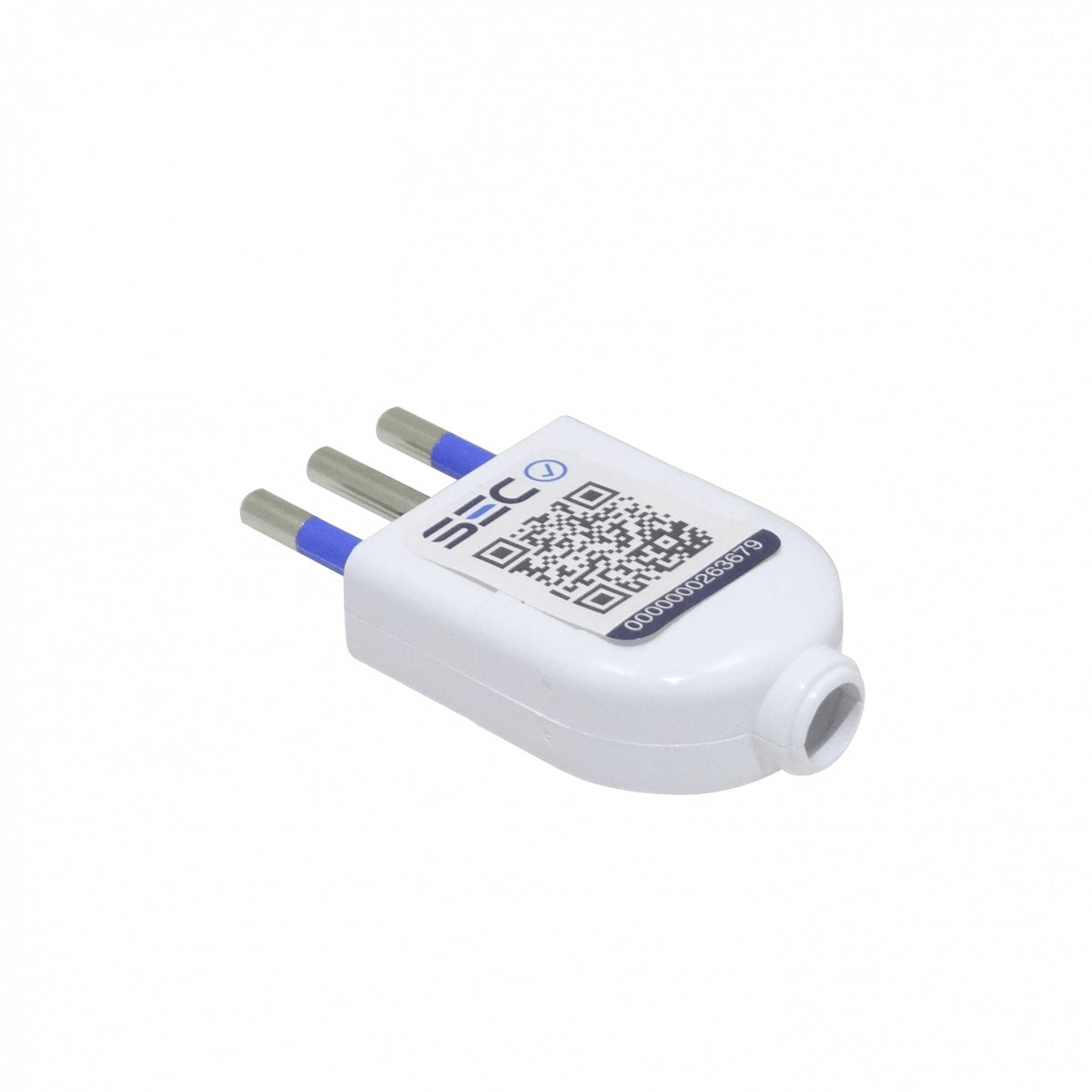 EMV2PTZ KALOP 2 Polos + Tierra 10A Clavija Macho Móvil Blanca con Polo a Tierra SL1002 KC44550