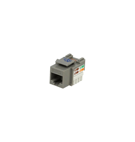 KP5GL LINKMADE Conector Hembra RJ45 Cat5E U/UTP Keystone Punchable de Color Gris