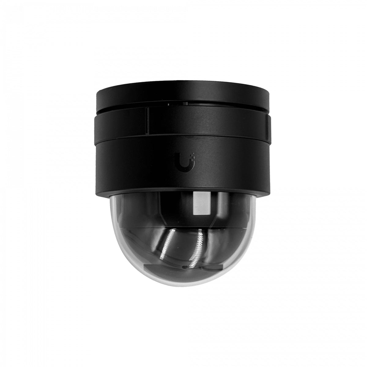 UVC-G5-DOME-ULTRA-B. Cámara IP tipo domo compacta de color negro, requiere PoE, resolución 2K, clasificación IK06, ángulo de visión vertical 55°, alcance infrarrojo de 20 m, marca Ubiquiti.