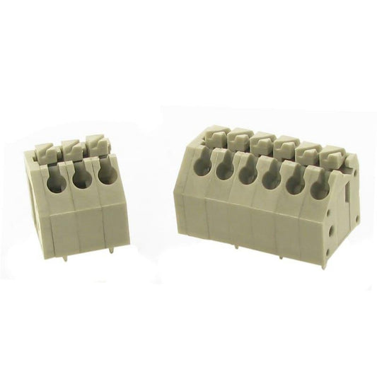 Borne 45 malla de protección para PCI, 24 pines, paso 3,5mm, altura de 11,5mm, conexión con resorte, gris