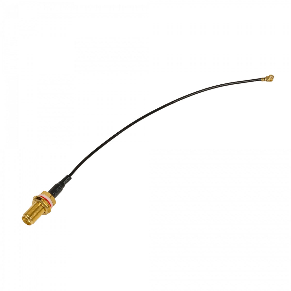 ACSMAUFL MIKROTIK Conector-SMA-Hembra U.FL(IPX) Cable Negro 12cm