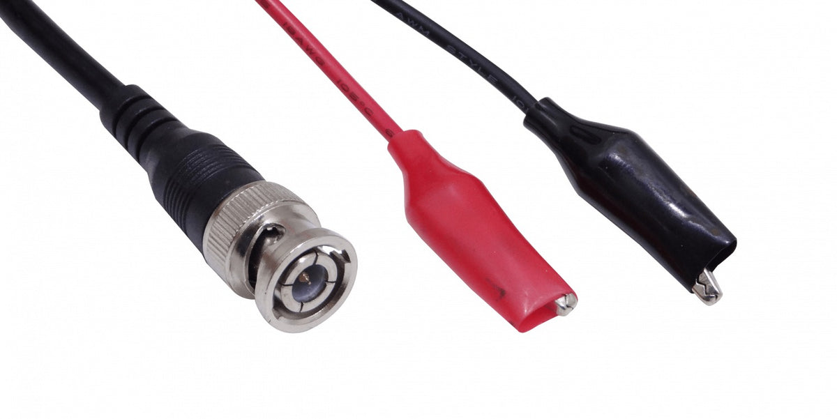 PINZAS-BNC-M 2-Pinzas a BNC-Macho Cable-90cm para Instrumento 0,9mt Sonda Cable Prueba
