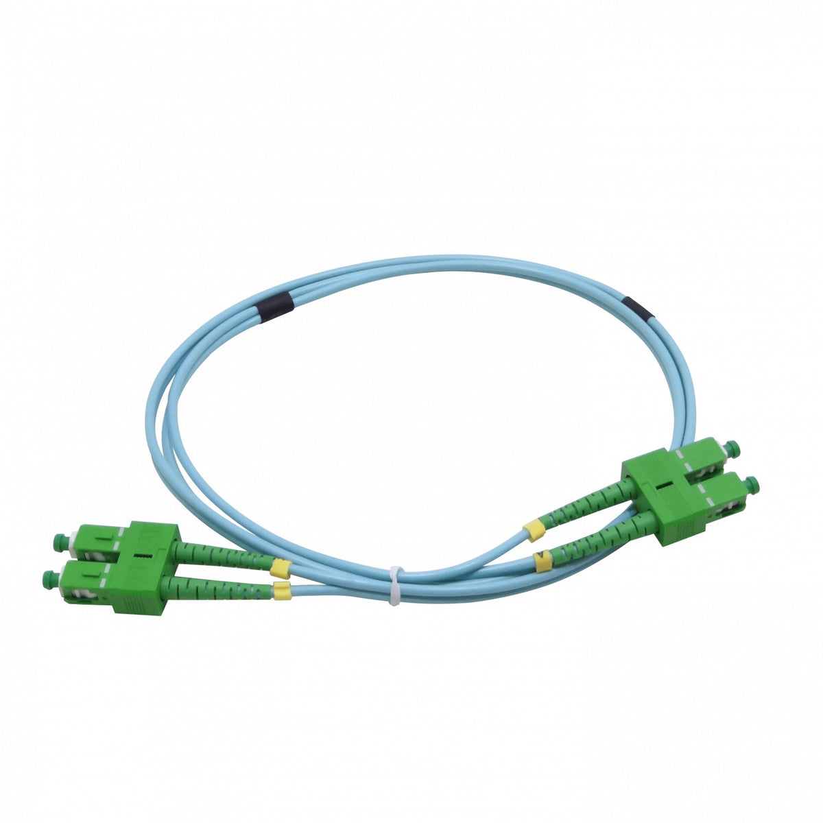 JF3AA1 1m SC/APC-SC/APC OM3 Multimodo MM Dúplex Cable de Fibra LSZH