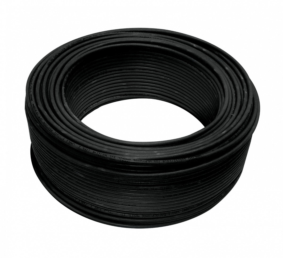 HZ4N EVA Cable Eléctrico Flexible Unipolar H07Z-1 4mm², Libre de Halógenos, Negro, 100 metros, 750V, Brasil