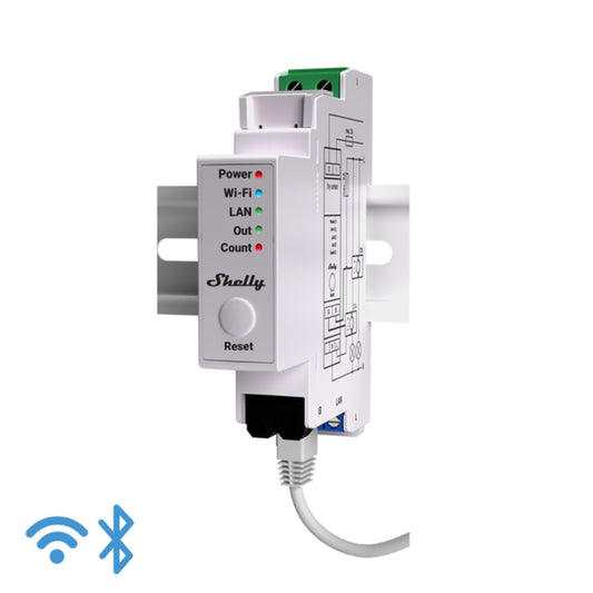 Medidor de energía inteligente 1 o 2 fases con control por contactor con 2 TC 50A