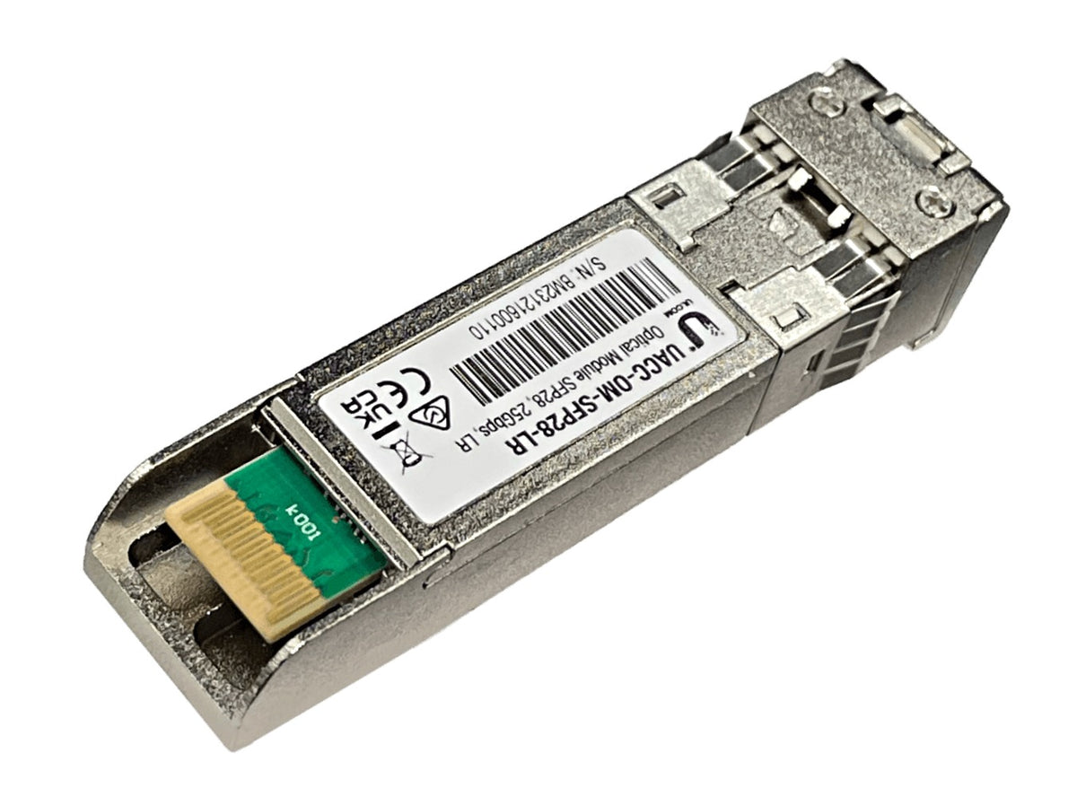 UFS25. UI MonoModo SFP28-25Gbps 2-LC 10km 1310nm UACC-OM-SFP28-LR UACC-OM-SFP28-LR UBIQUITI