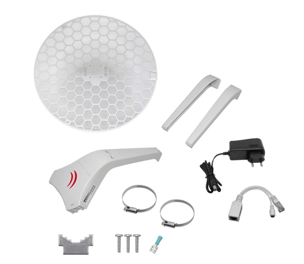 LHG-XL2 MIKROTIK Antena de Rejilla 2,4GHz 21dBi 25dBm 1-Puerto-100Mbps 2x2 MIMO L3 11-30V 550mm Incluye-Fuente-24V
