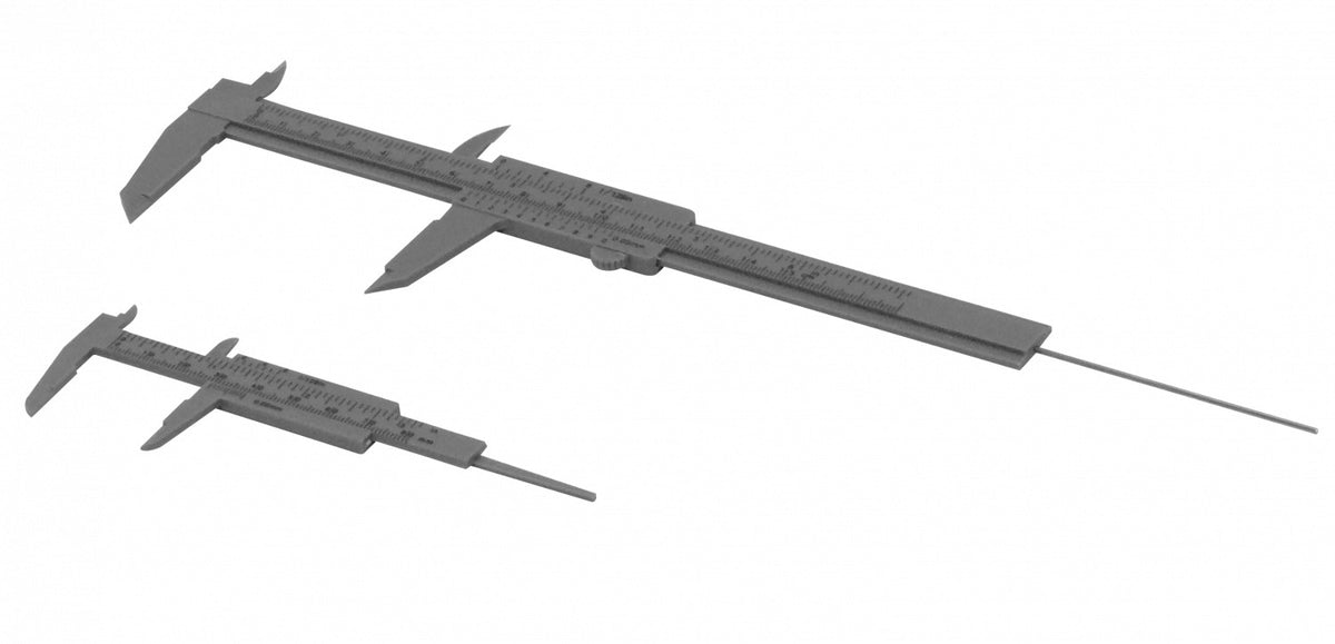 PIE-METRO 2 Piezas Calibrador Vernier 180mm/7 Pulgadas + 80mm/3 Pulgadas