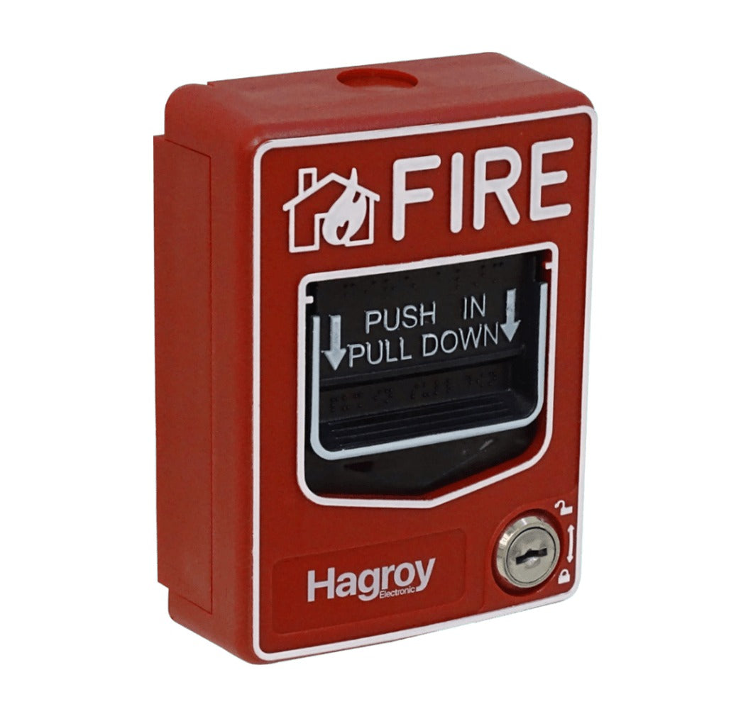 DSW-P HAGROY Pulsador-NA Manual doble accin Roja Incendio Fuego Fire HG-EMM