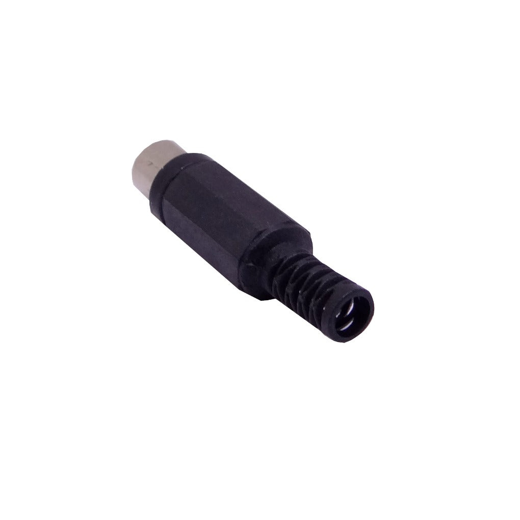 RCA-H 1-Pieza Conector RCA Hembra Negro para Soldadura