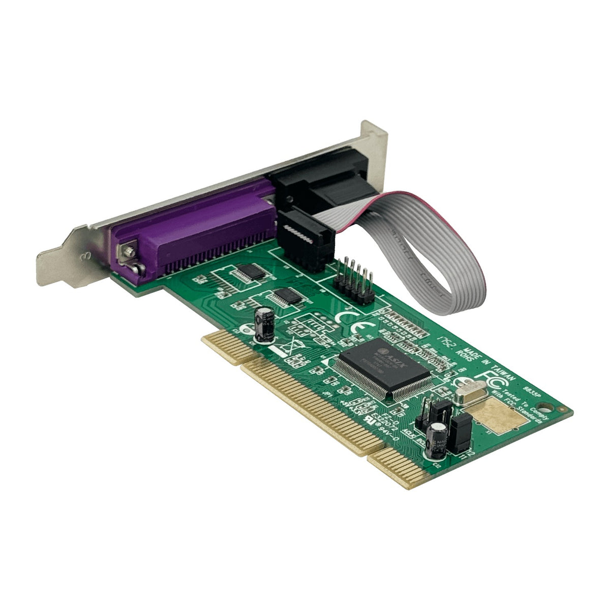 PCI2S1P Tarjeta PCI CH353L con 2 Puertos Serie/DB9-Macho/RS232 y 1 Puerto Paralelo/DB25-Hembra