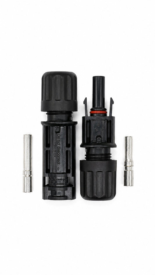 Set conector MC4 cable 10mm 1500v macho y hembra
