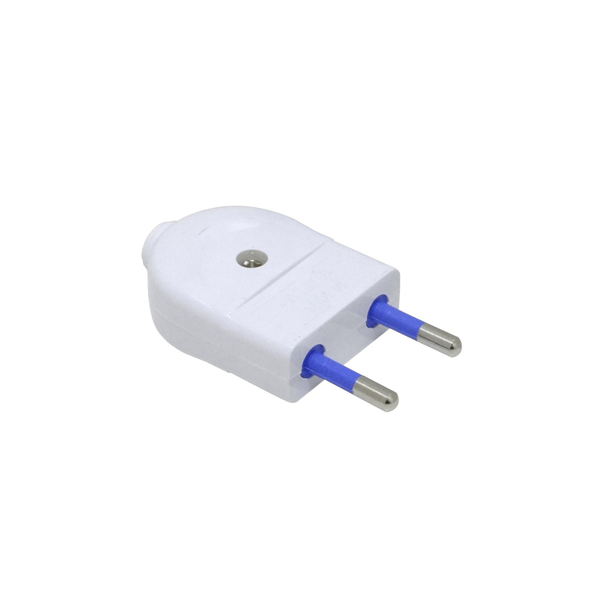 EMV2PZ Enchufe macho volante blanco KALOP de 2 polos, 10 A, sin toma de tierra, modelo SL1001, código KC44540